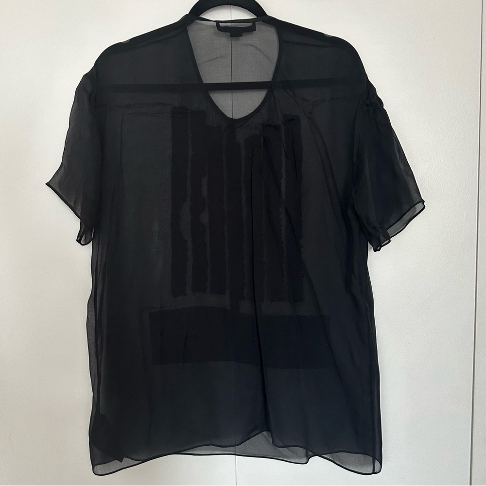 Alexander Wang 100% Silk Blouse - Black - Picture 9 of 9